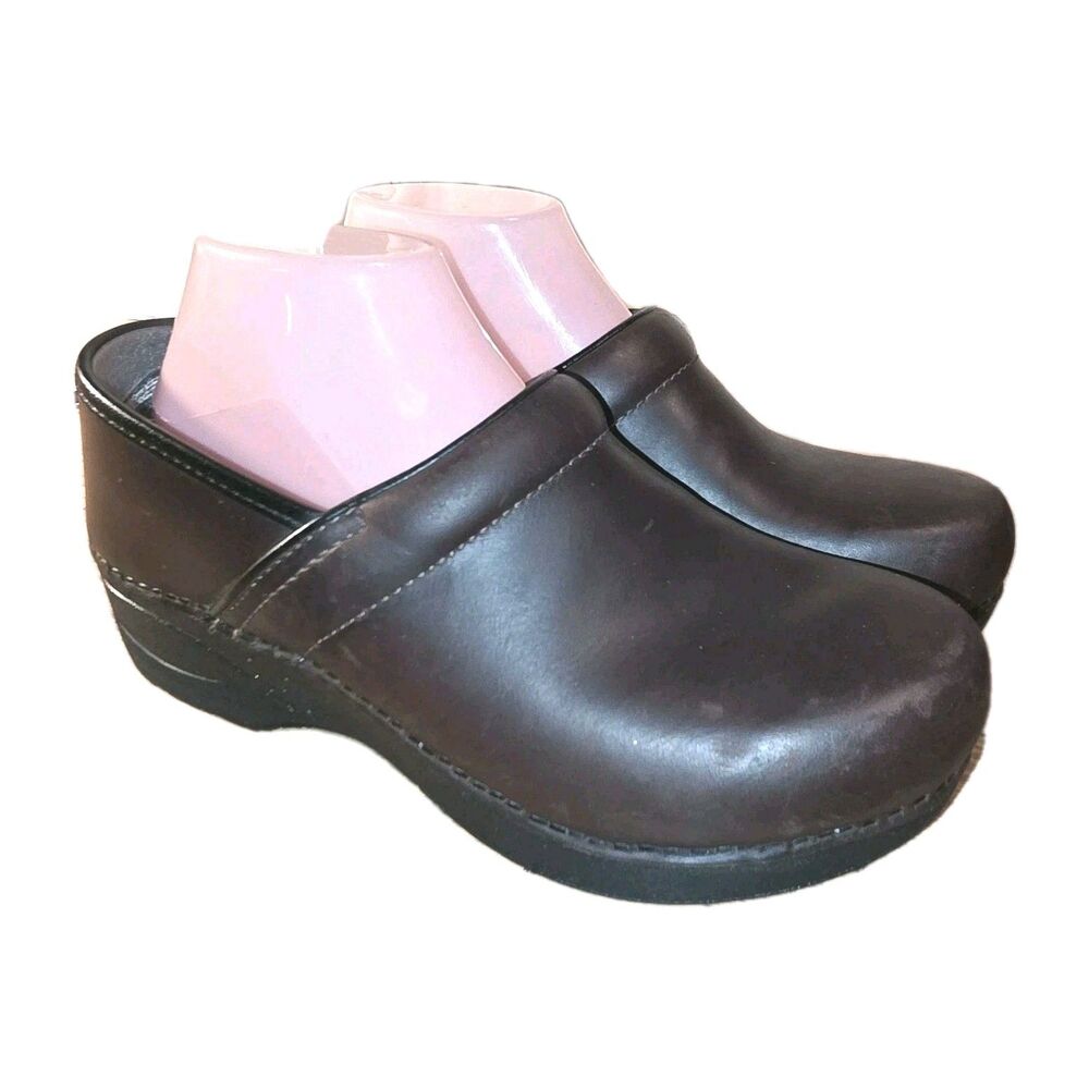 DANSKO XP 2.0 8.5/9 Chunky Deep Brown Leather Y2K RN Nursing CNA Clog Loafers